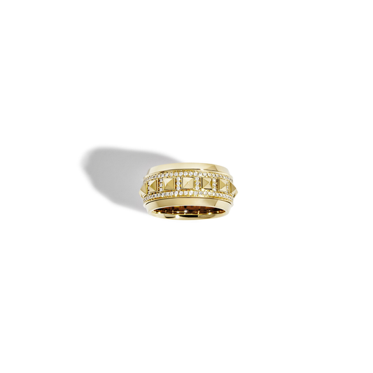Rockaway Spinner Yellow Gold & Diamonds Ring