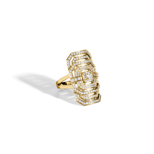 My Way Yellow Gold & Diamond Ring