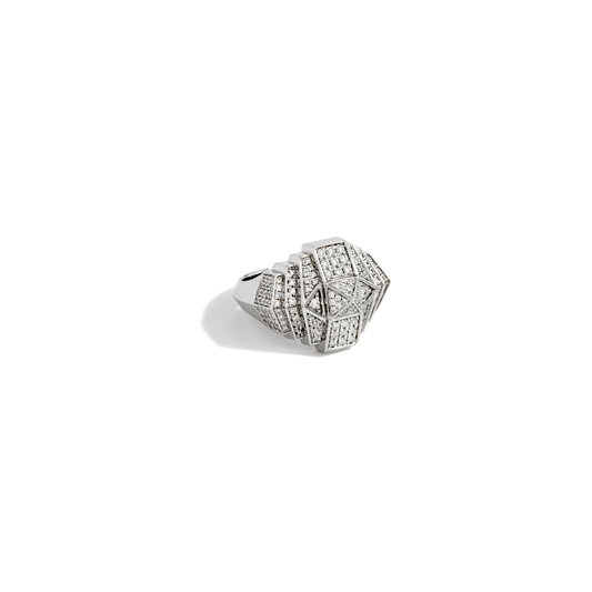 Rockaway Mini Pyramid White Gold Ring