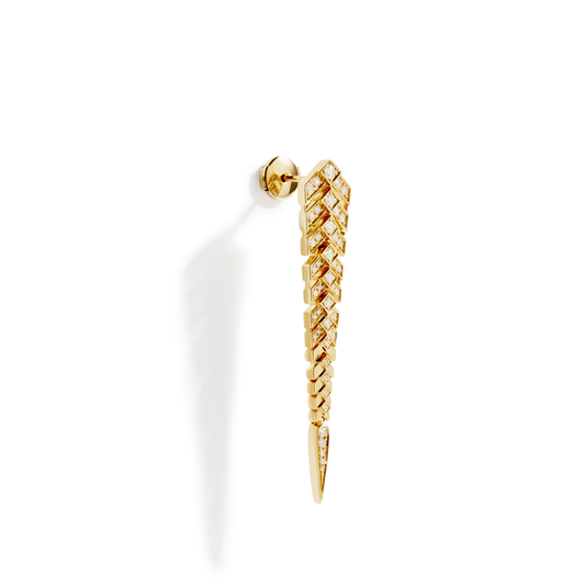Stairway M Yellow Gold Earrings