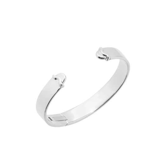 Doppia Luna Slim Cuff - Silver