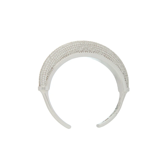 Luna Cuff - White Gold Diamond Pave