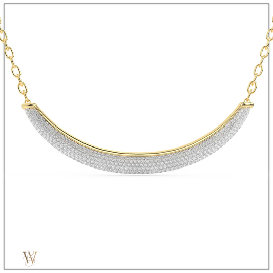 Luna Necklace - Diamond Pave