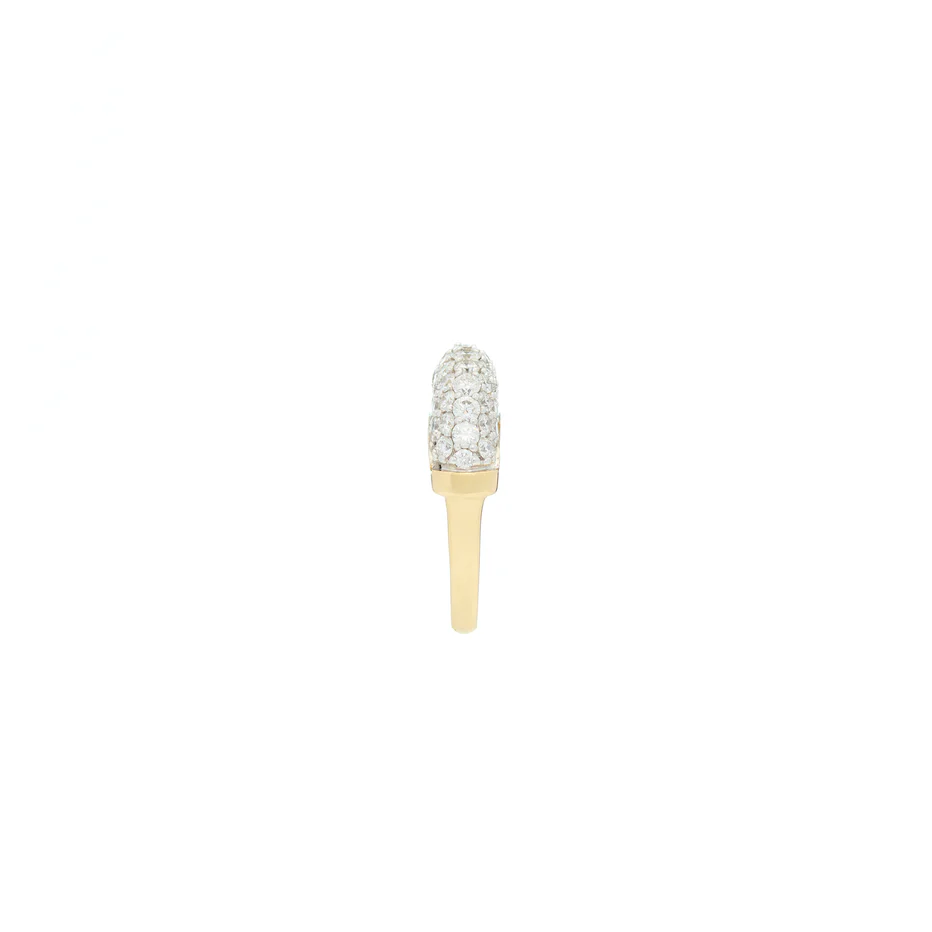 Luna Mini Ring- Gold Diamond Pave