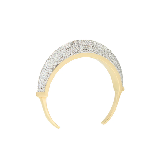 Luna Cuff - Gold Diamond Pave