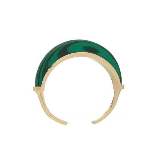 Luna Cuff - Gold Malachite
