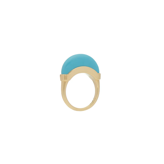 Luna Mini Ring - Gold & Turquoise