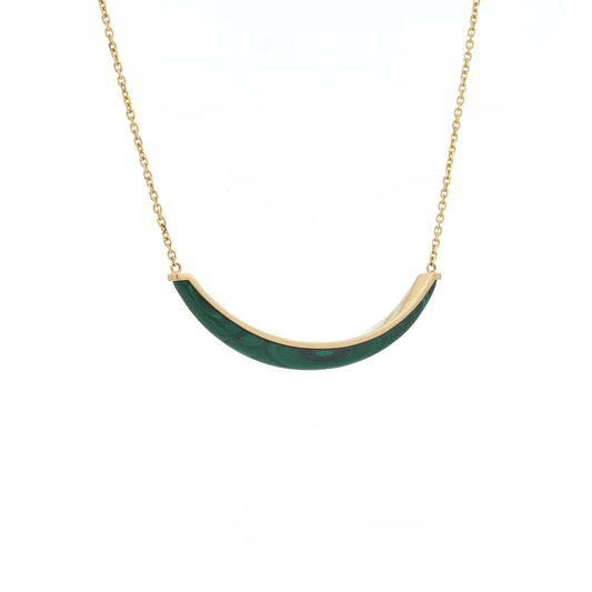 Luna Necklace - Malachite