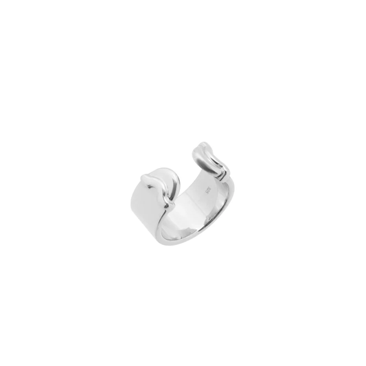 Doppia Luna Ring - Silver