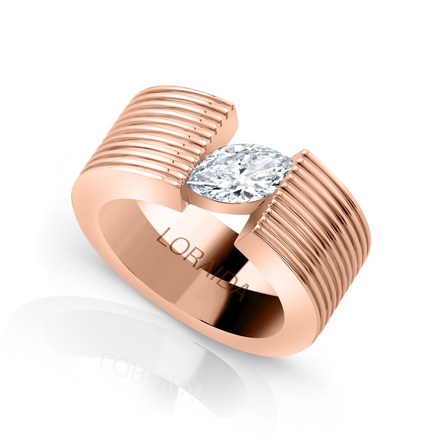 Blade Marquise Pinky Ring