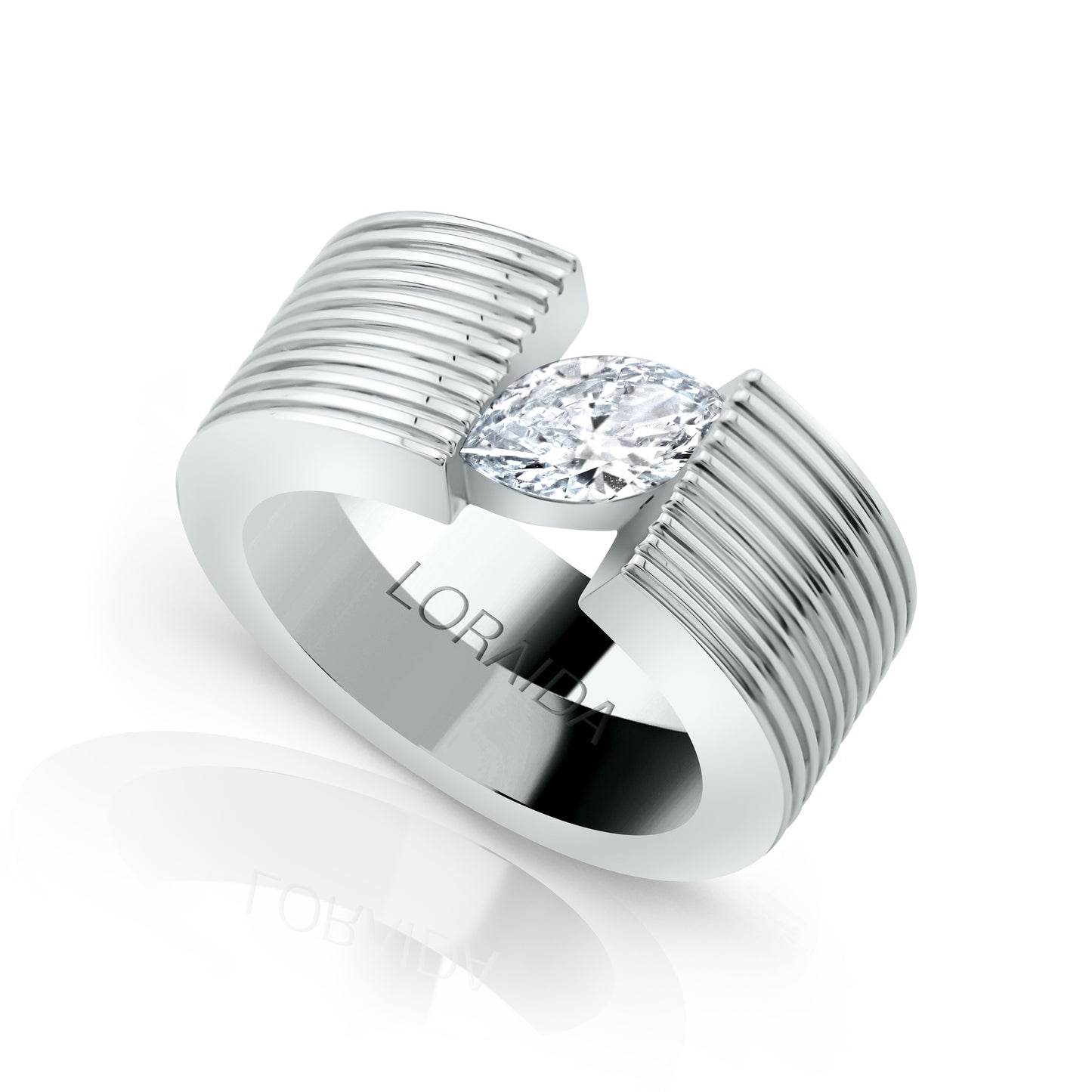 Blade Marquise Pinky Ring
