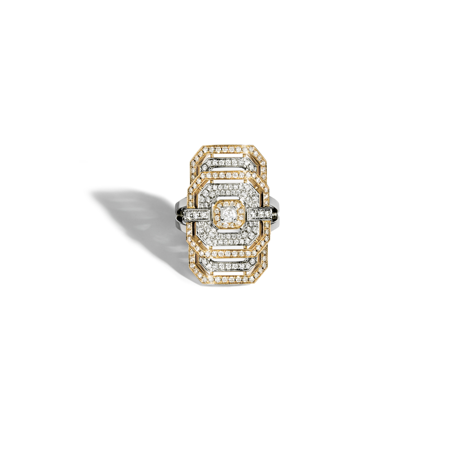 White & Yellow Gold My Way Ring