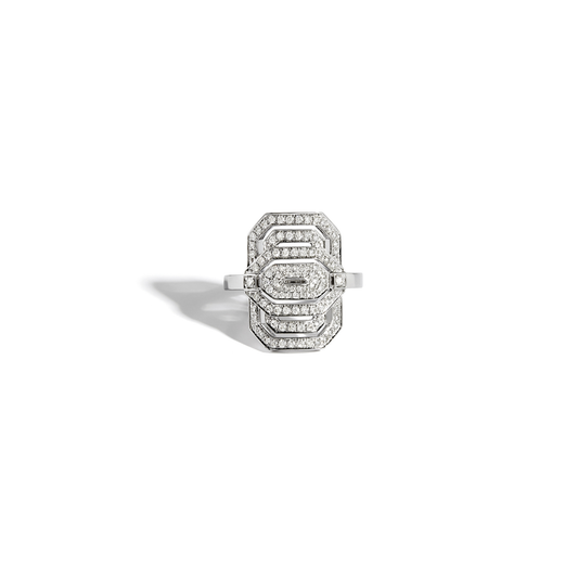 Petite White Gold  My Way Ring