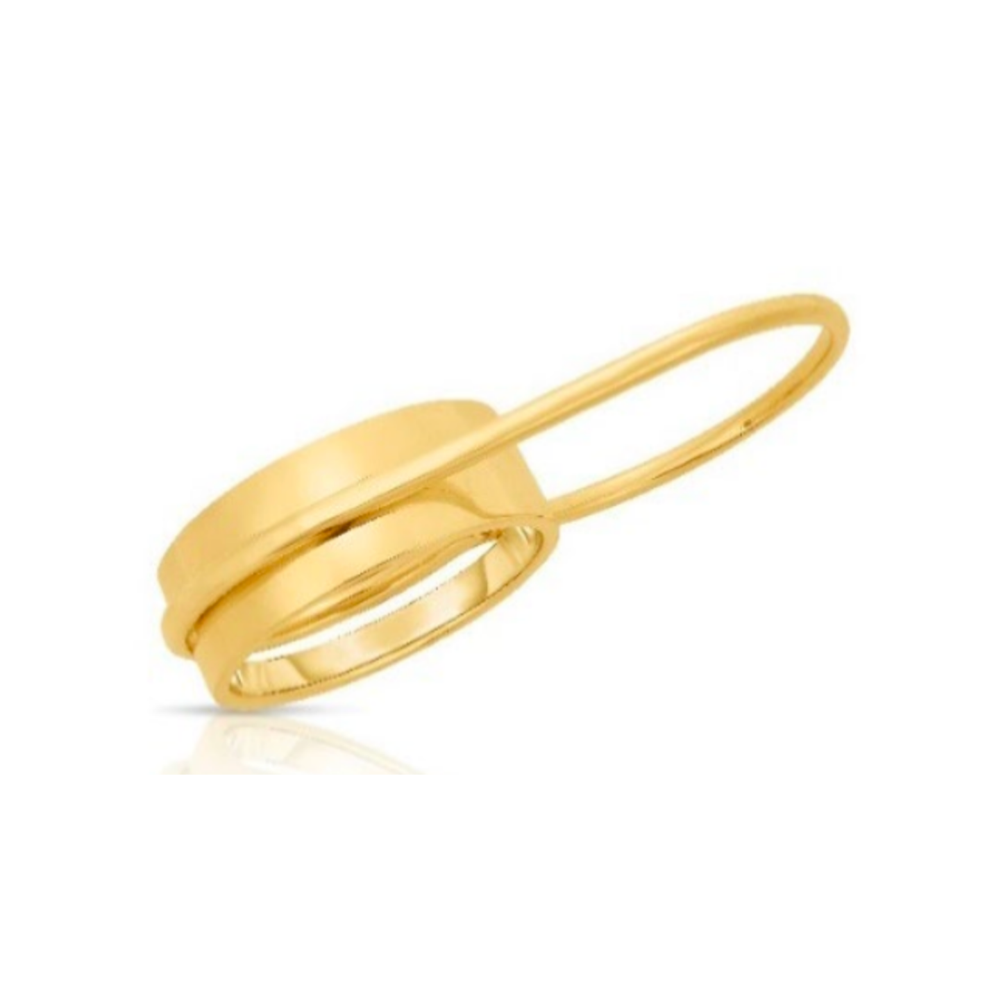 Two Finger Interlocking Ring