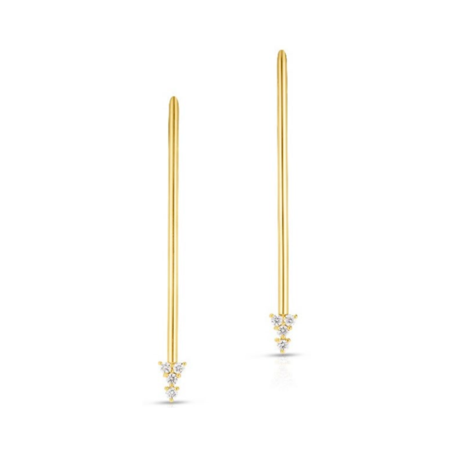 Arrowhead Stick Earrings