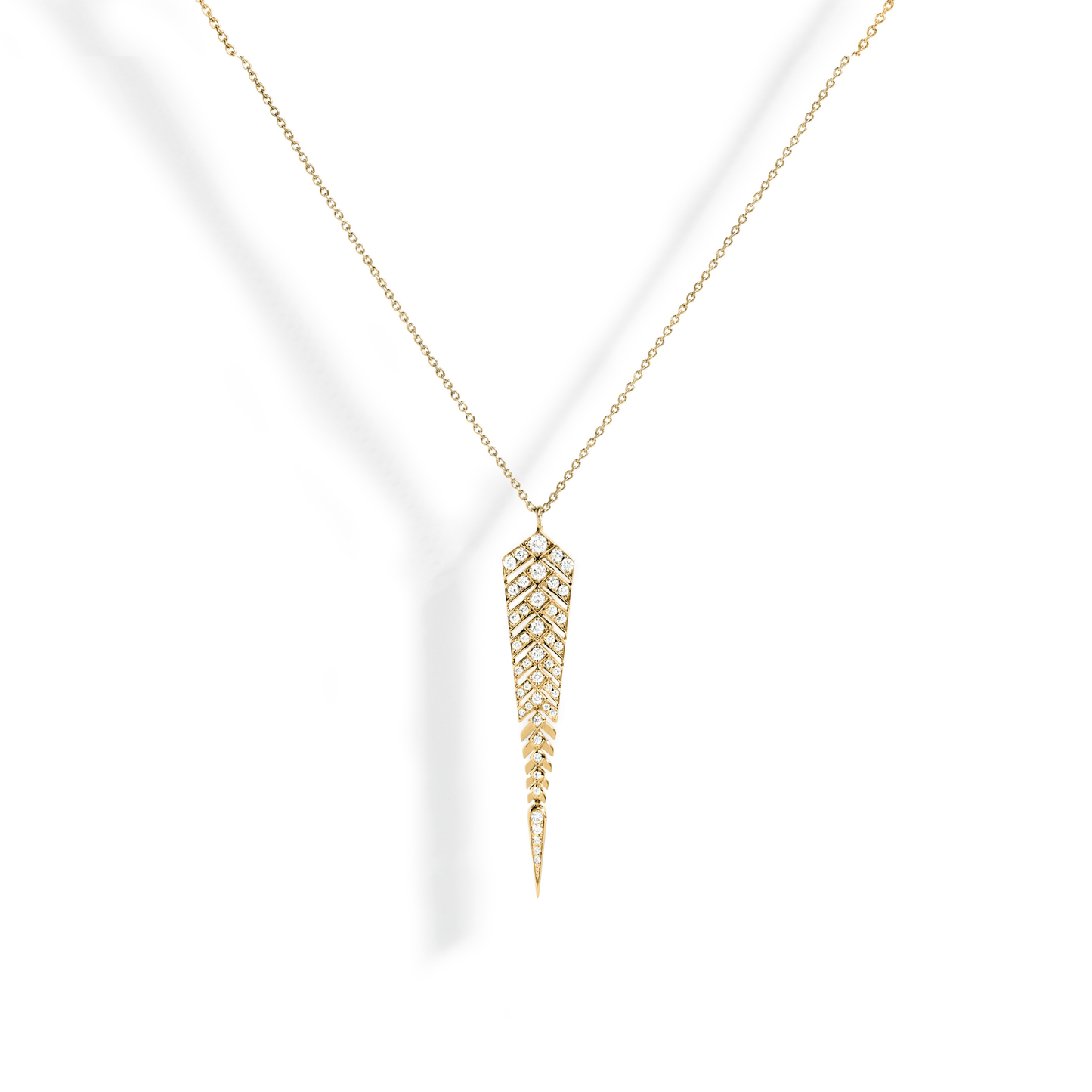 Stairway M Yellow Gold Necklace