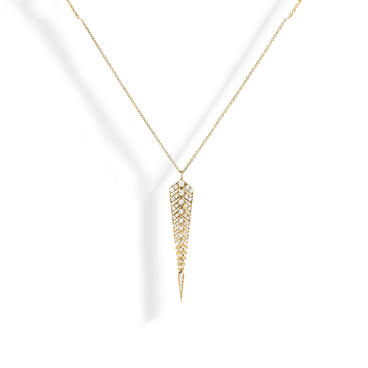 Stairway M Yellow Gold Necklace