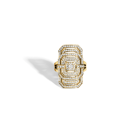 My Way Yellow Gold & Diamond Ring