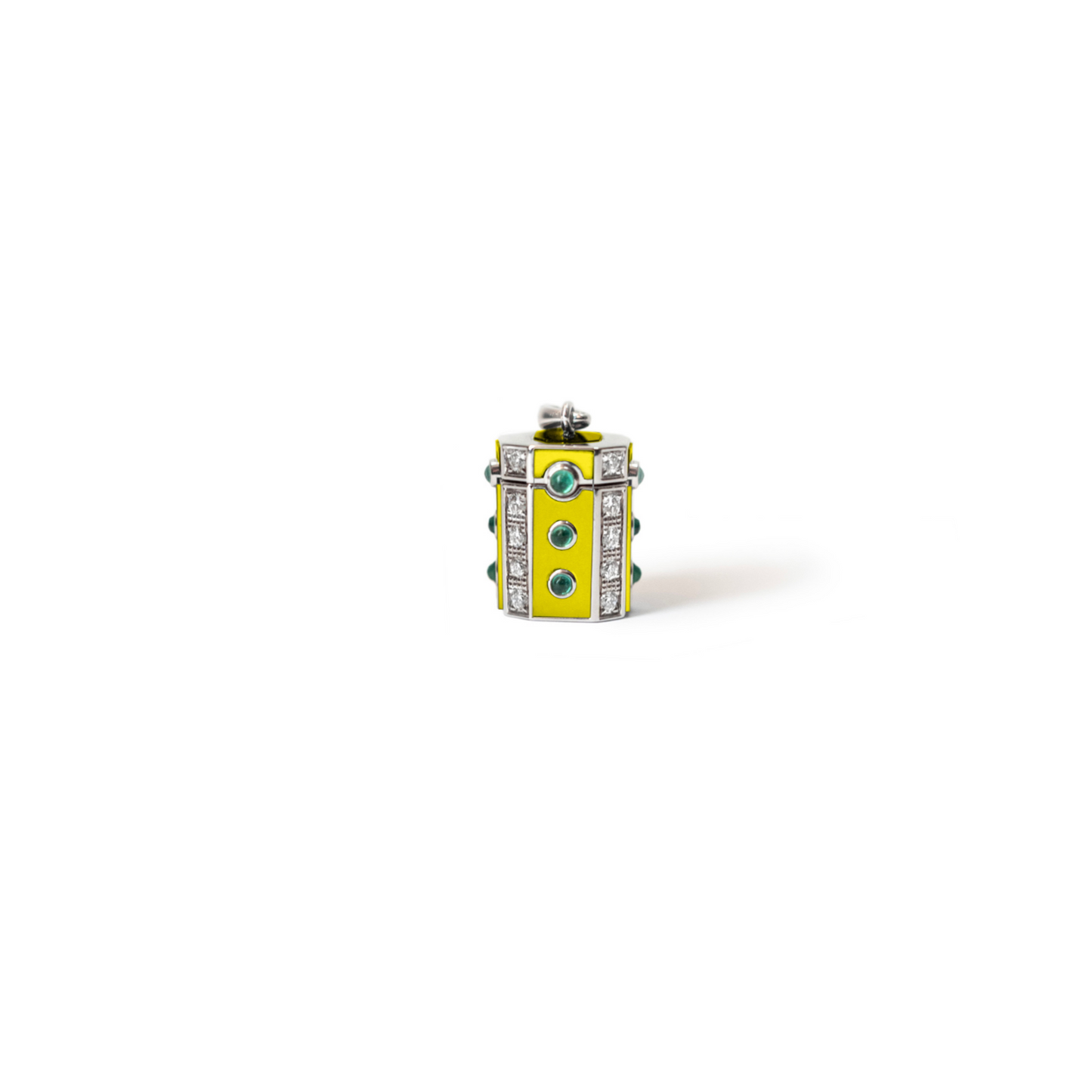 Luck Wishbox Enamel Pendant