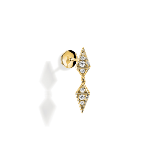Diamond & Yellow Gold Earrings
