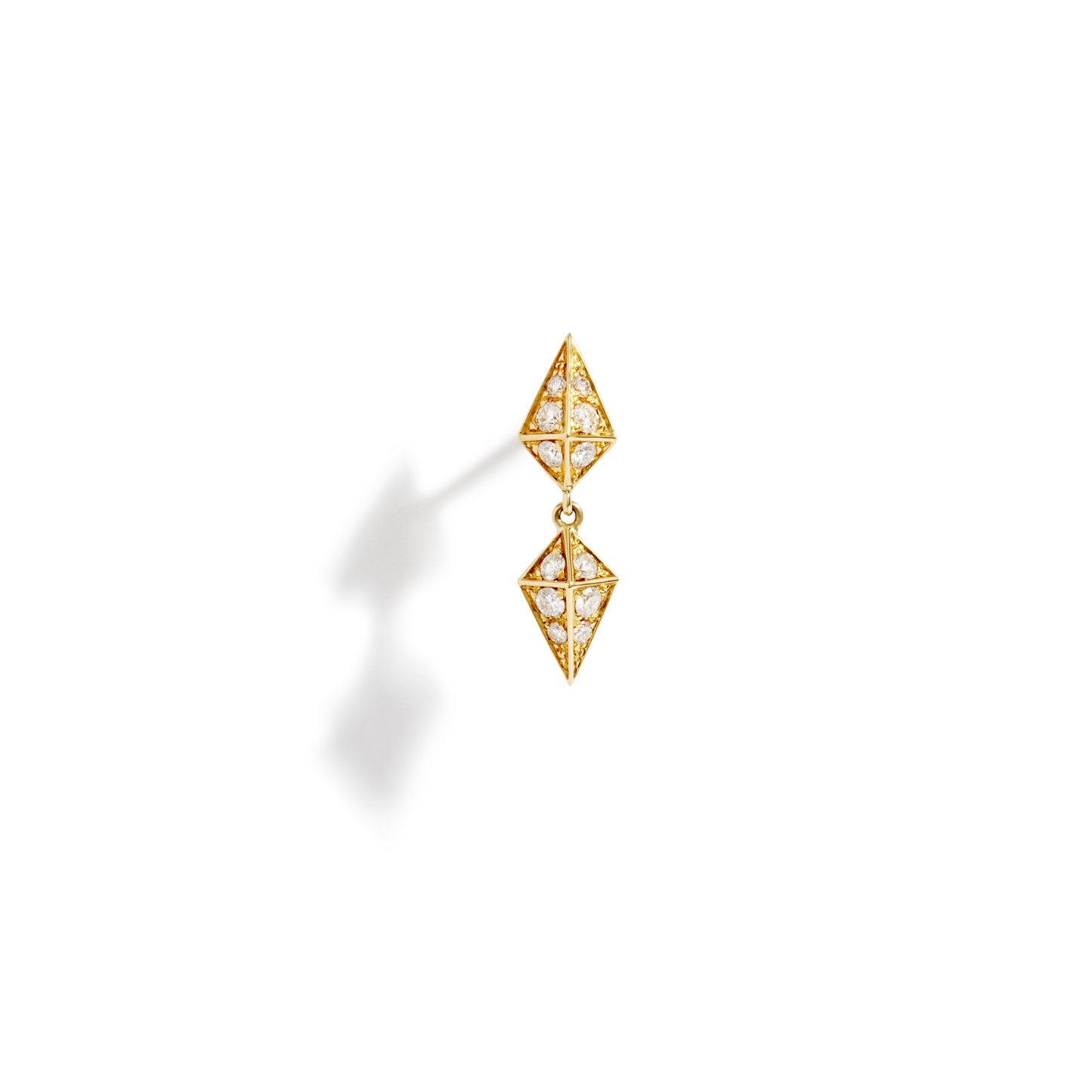Diamond & Yellow Gold Earrings