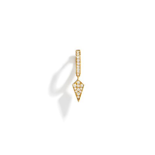 Stairway Small Yellow Gold Hoop