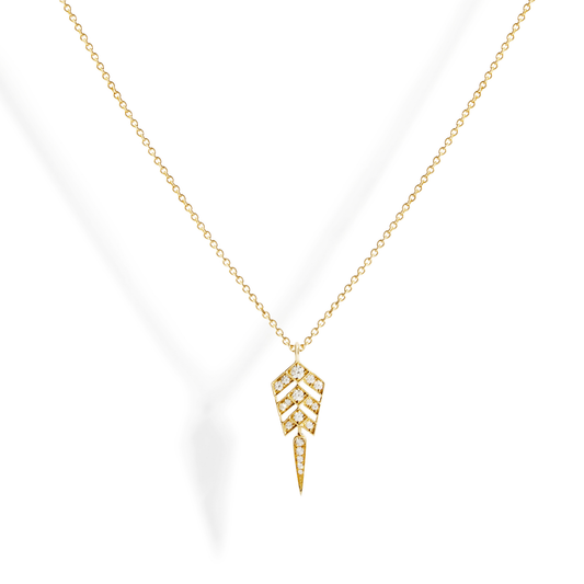 Stairway S Yellow Gold Necklace