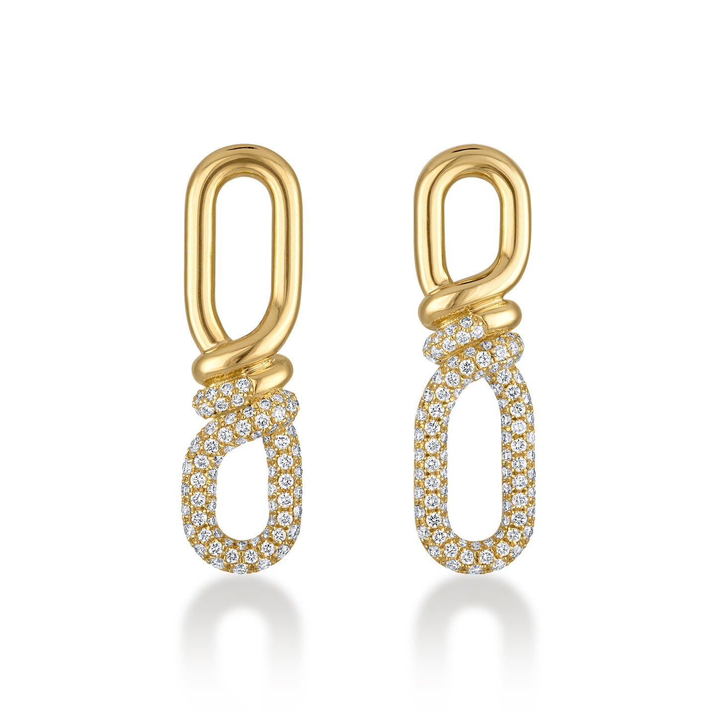 Twist Pavé Earrings