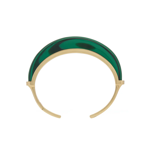 Luna Cuff - Gold Malachite