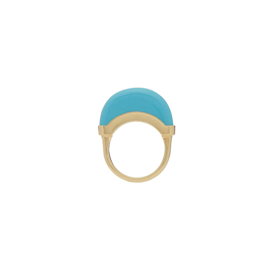 Luna Ring - Gold & Turquoise