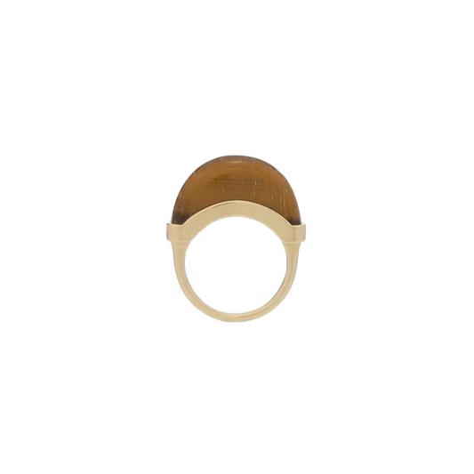 Luna Ring - Gold & Tiger Eye