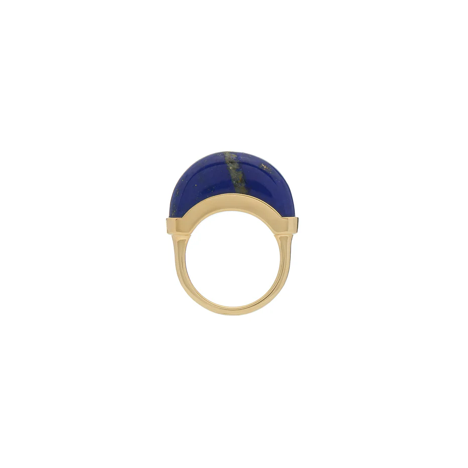 Luna Ring - Gold & Lapis