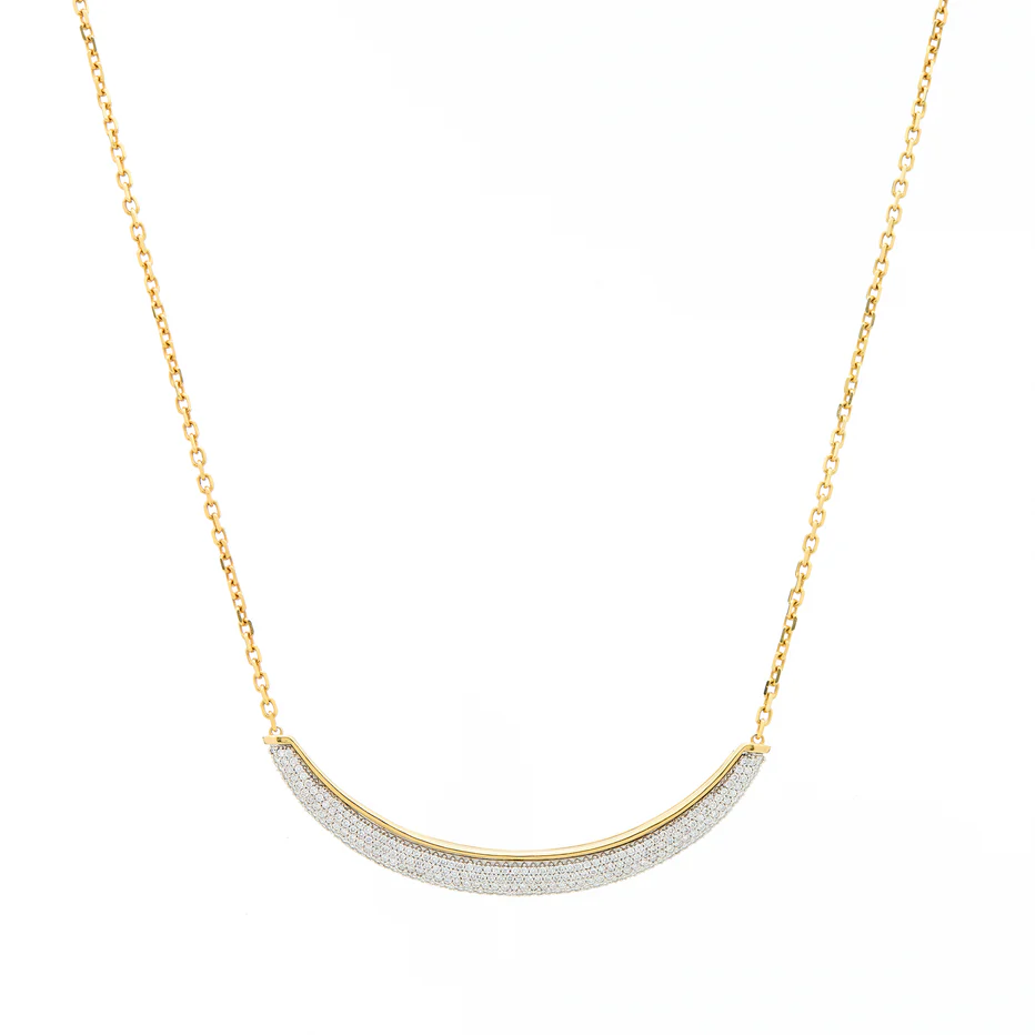 Luna Necklace - Diamond Pave