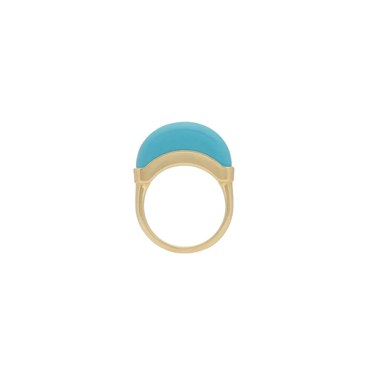 Luna Mini Ring - Gold & Turquoise