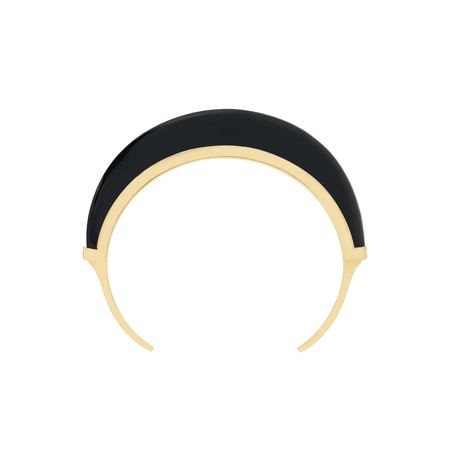 Luna Cuff - Gold & Black Onyx