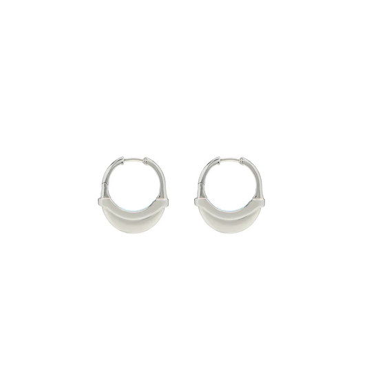 Luna Small Hoops - Silver