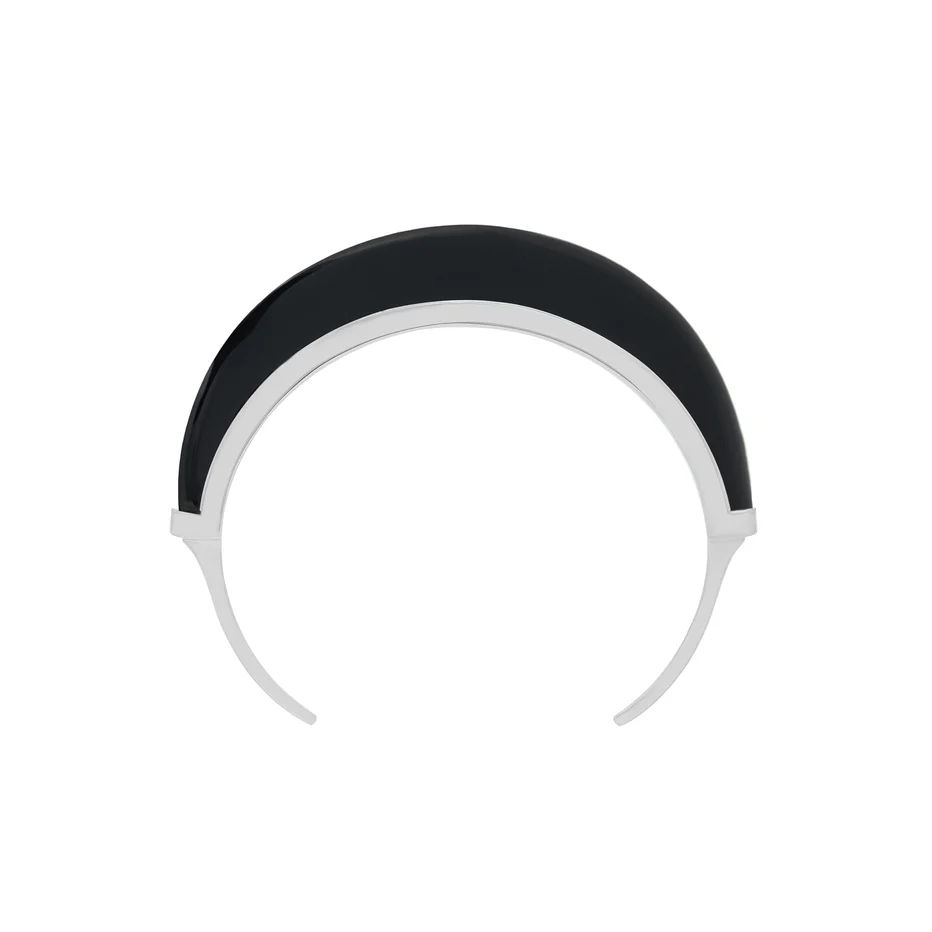Luna Cuff - Silver & Black Onyx