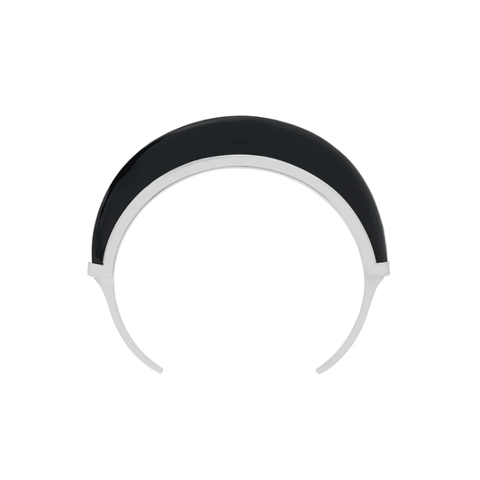 Luna Cuff - Silver & Black Onyx