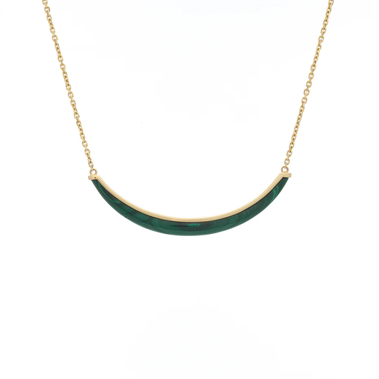 Luna Necklace - Malachite