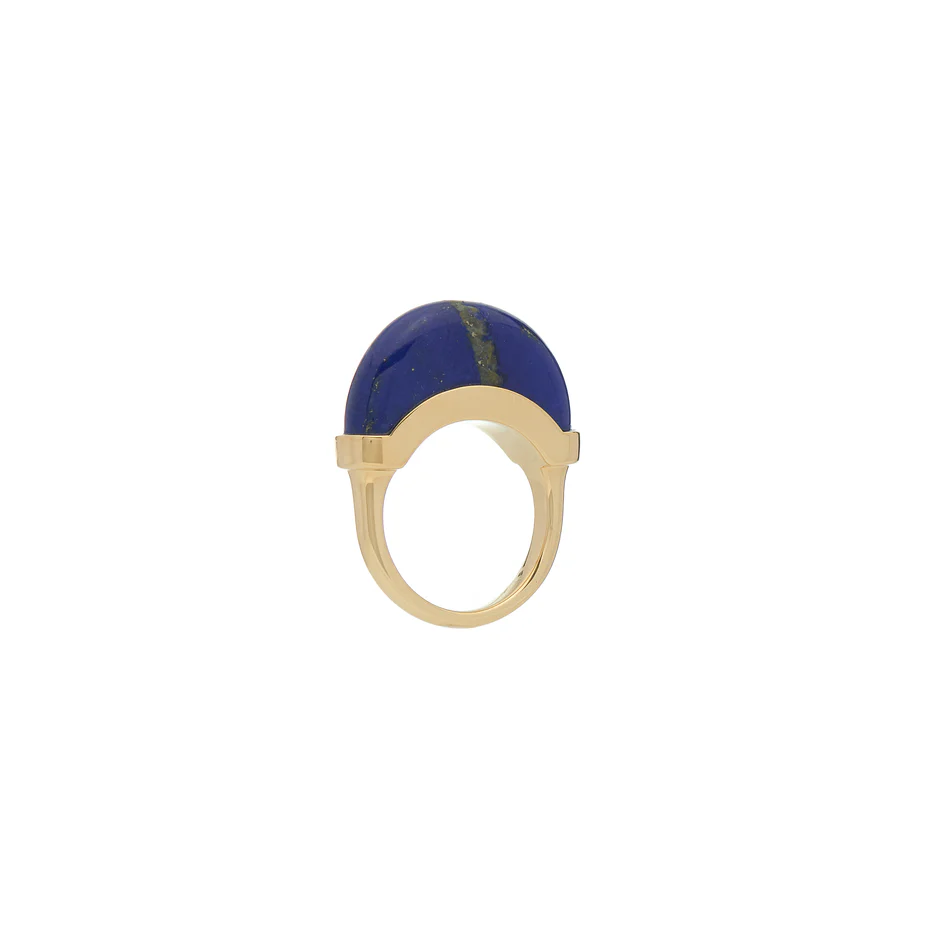 Luna Ring - Gold & Lapis