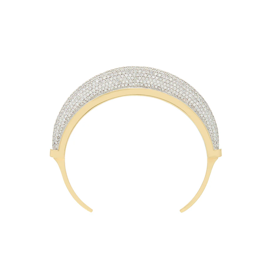 Luna Cuff - Gold Diamond Pave