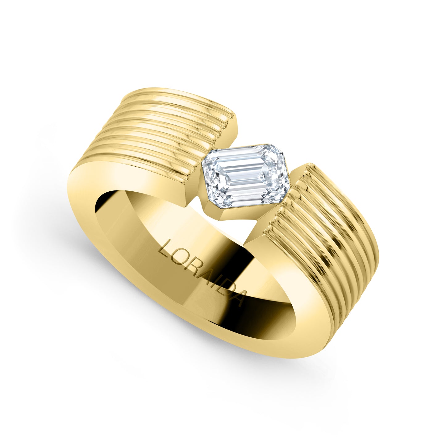 Blade Emerald Pinky Ring