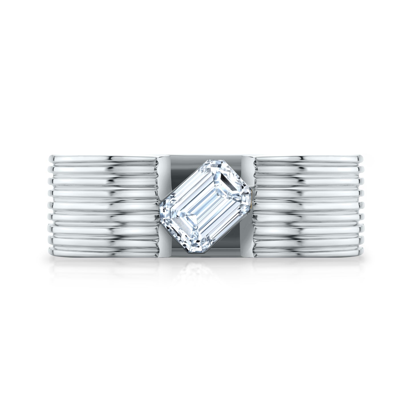 Blade Emerald Pinky Ring