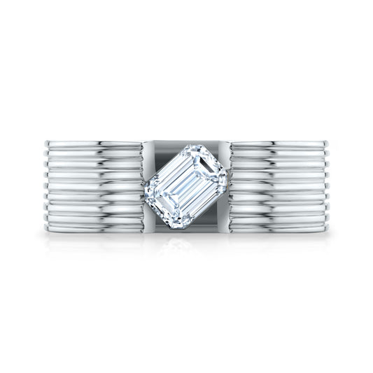 Blade Emerald Pinky Ring