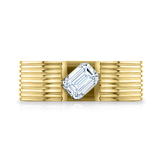Blade Emerald Pinky Ring