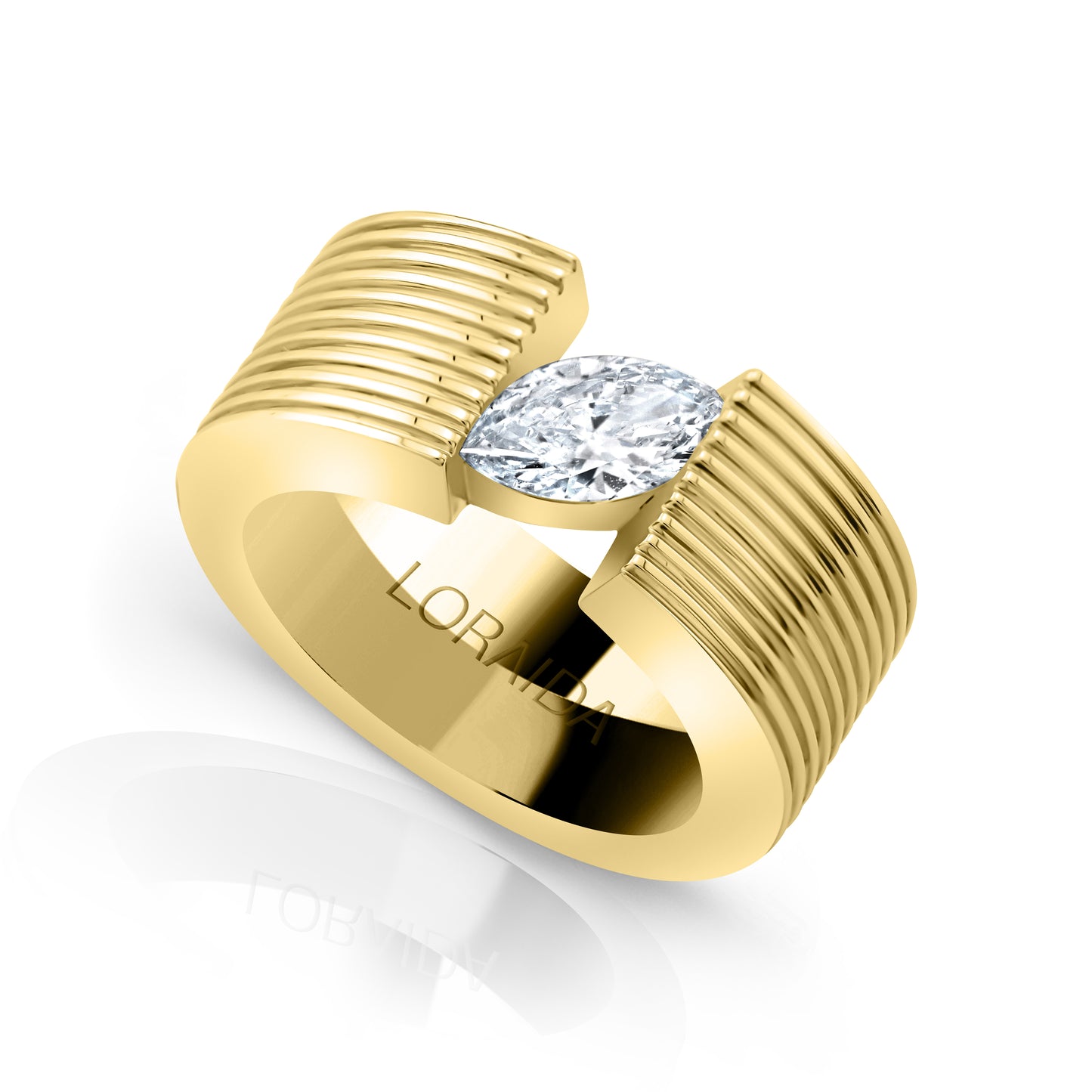 Blade Marquise Pinky Ring