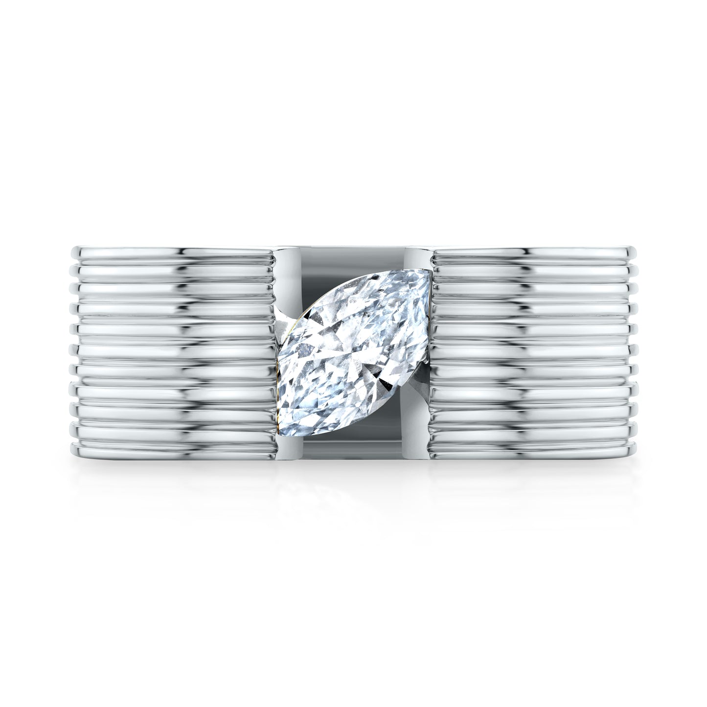 Blade Marquise Pinky Ring