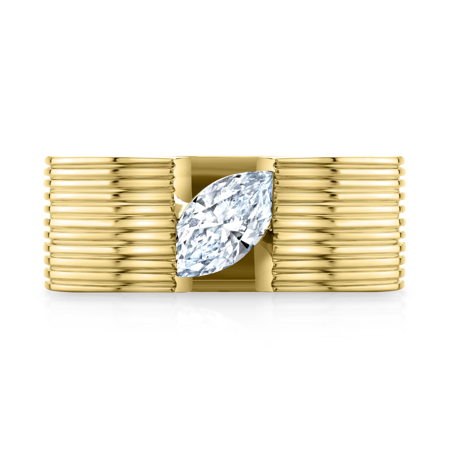 Blade Marquise Pinky Ring