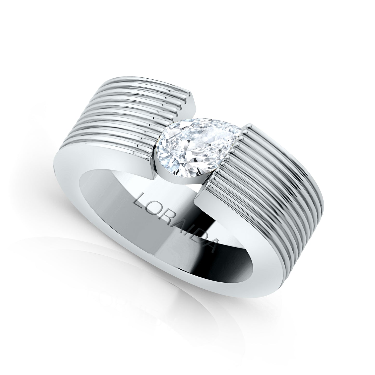 Blade Pear Pinky Ring