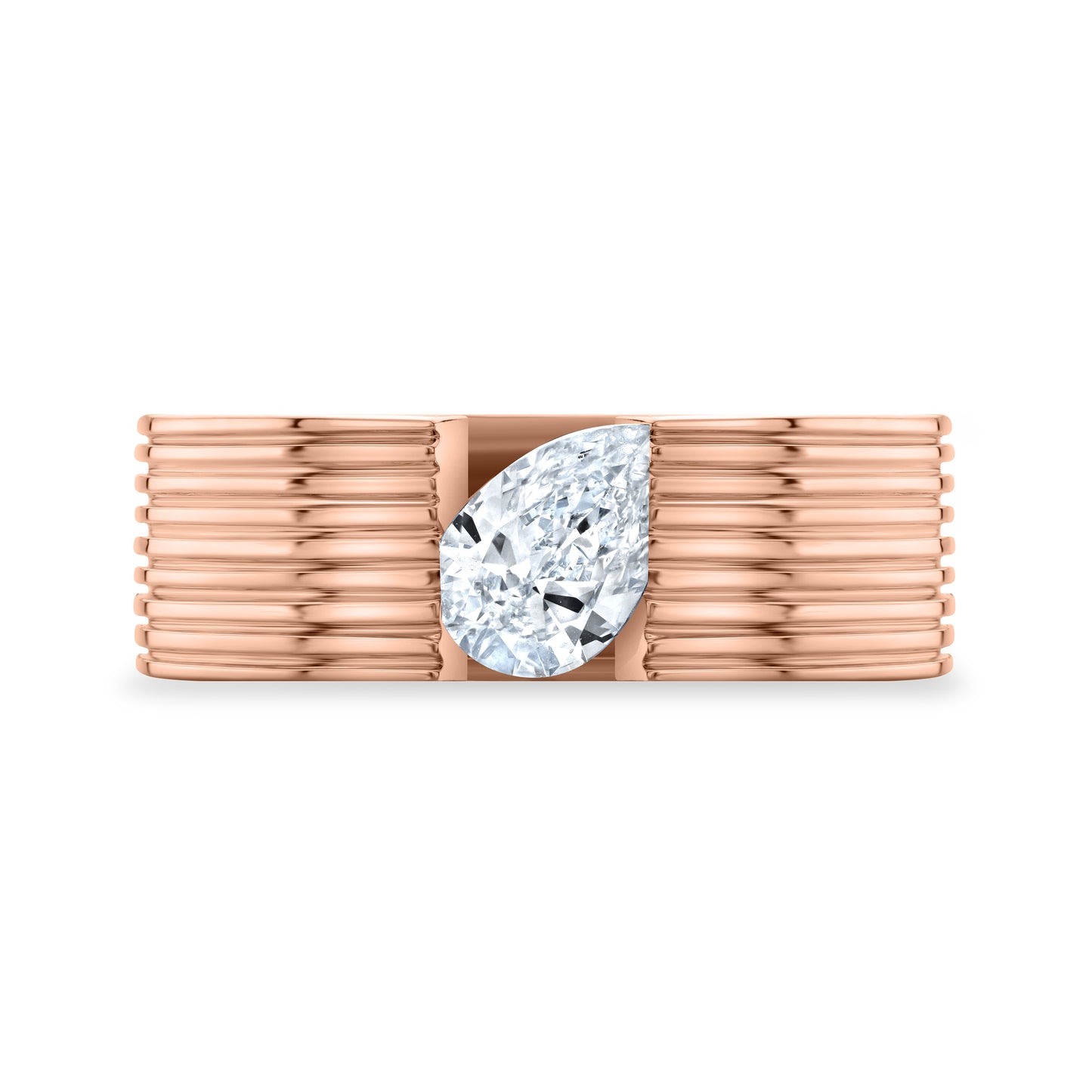 Blade Pear Pinky Ring